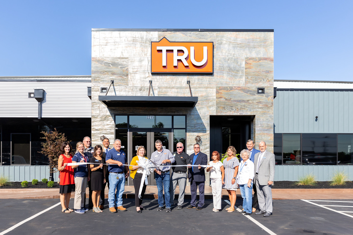 Exterior of the TRU White Pine home building facility in Tennessee