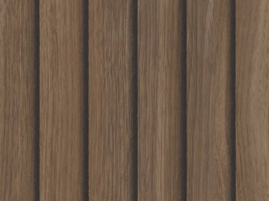 Walnut Louver Wallboard selection from Clayton Russellville Decor & Options