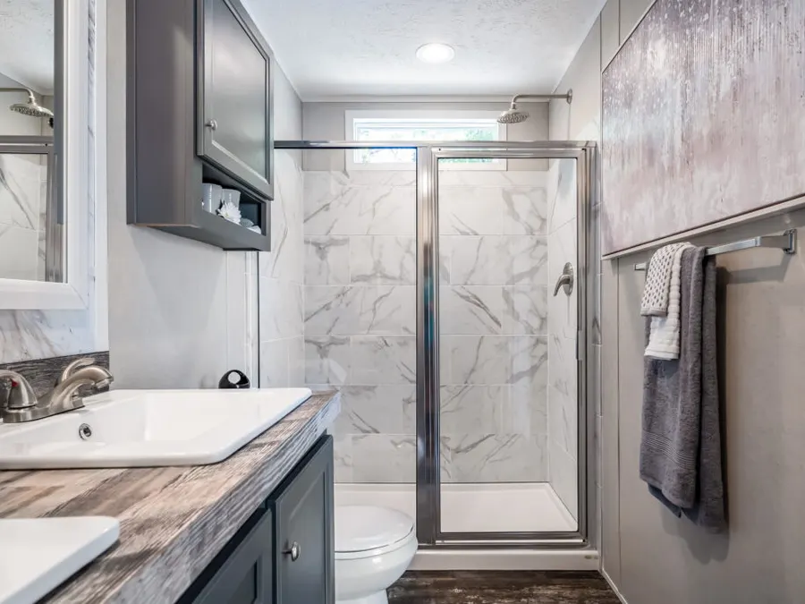 Carerra Marble shower Bathrooms selection from Clayton Savannah Decor & Options