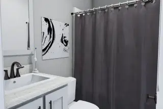 The hollywood bathroom home features
