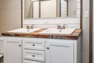 Anniversary entertainer bathroom home features