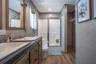 The warrior bathroom home features