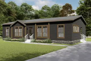 The bandon hero, elevation, and exterior home features