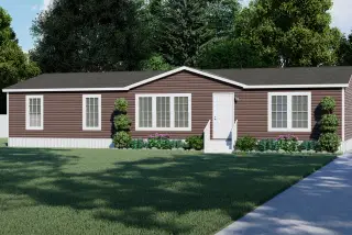 The stark hero, elevation, and exterior home features