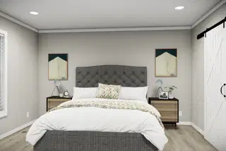 The revere bedroom home features