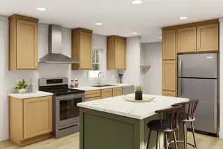 Walk the Line Clayton mobile home interior