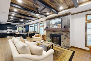 The mill house interior home features