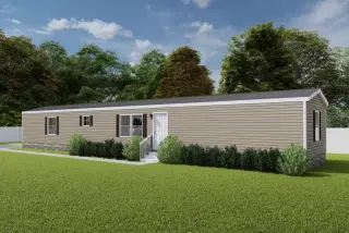 Grand living 76b hero, elevation, and exterior home features