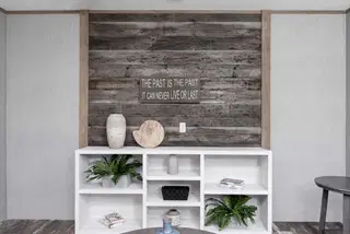 The morris interior home features