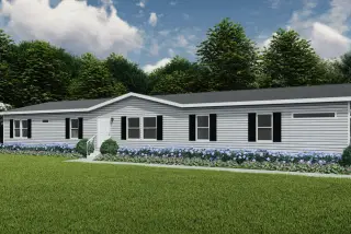 The riverway hero, elevation, and exterior home features