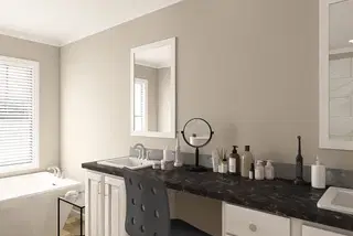The big easy bathroom home features