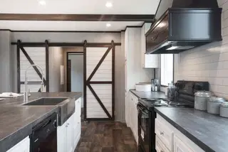 The seaside 1200 kitchen home features