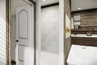 The anderson ii bathroom home features