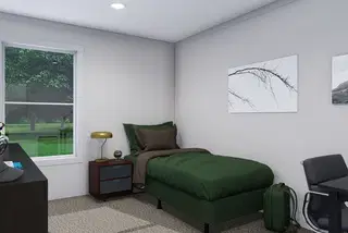 Lovely day bedroom home features