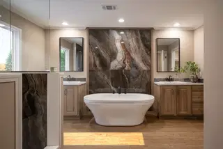 The mclemore bathroom home features