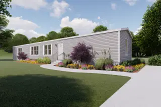 The seaside 1170 hero, elevation, and exterior home features
