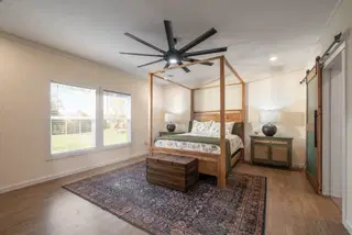 The rocking chair bedroom home features