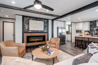 The dark nova interior home features