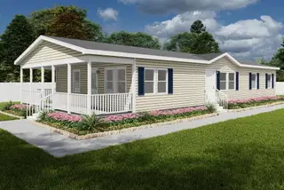 The southern farmhouse 1585 hero, elevation, and exterior home features