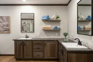 The keep bathroom home features