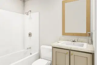 Walk the line bathroom home features
