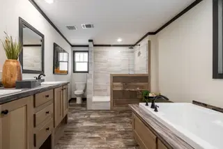 Boujee lux bathroom home features