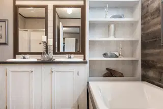 The seaside 1200 bathroom home features