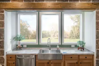 The rocking chair kitchen home features