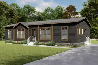 The bandon hero, elevation, and exterior home features