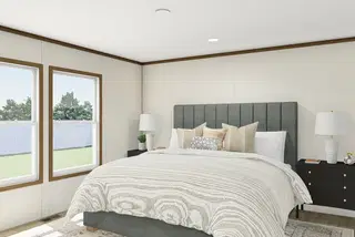 Glimpse bedroom home features
