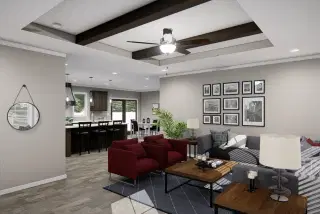 The valhalla interior home features