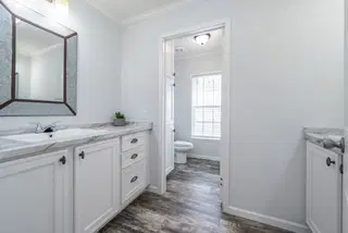 The leahy bathroom home features