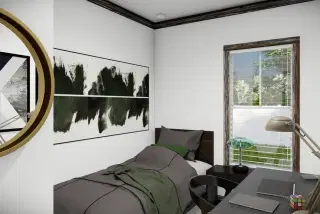 The bandit bedroom home features