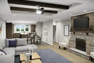The huxton ii interior home features