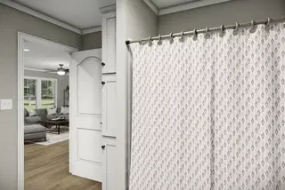 The washington bathroom home features