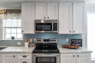 The Leahy Clayton mobile home interior