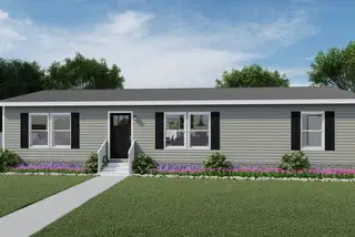 Glimpse elevation and exterior home features
