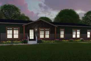 The valhalla elevation and exterior home features