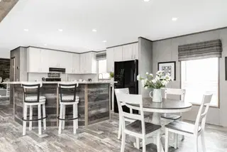The morris interior home features