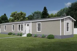 Move on up elevation and exterior home features
