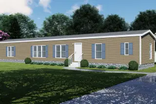 The seaside 1170 hero, elevation, and exterior home features