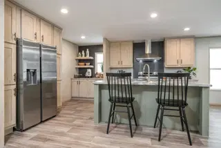 Crockett Clayton mobile home interior
