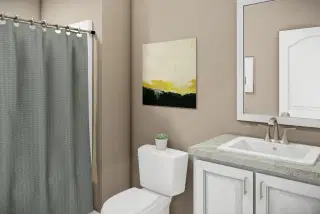 The bandon bathroom home features