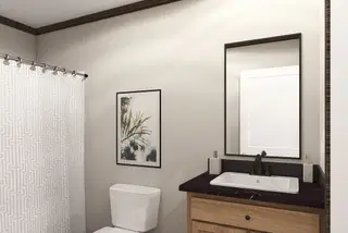 The jackson bathroom home features