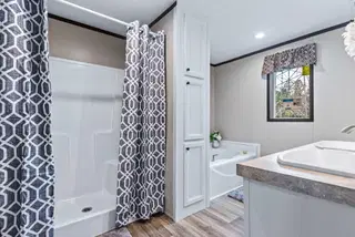 Grand bathroom home features