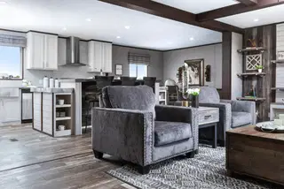 The shoreline interior home features