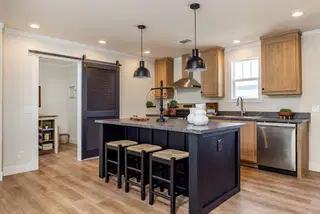 Octave Clayton mobile home interior