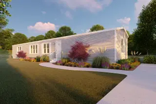 The seaside 1170 elevation and exterior home features