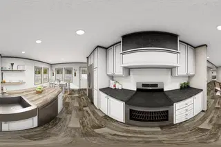 The southern farmhouse 1585 kitchen home features