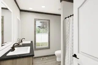 The madison bathroom home features
